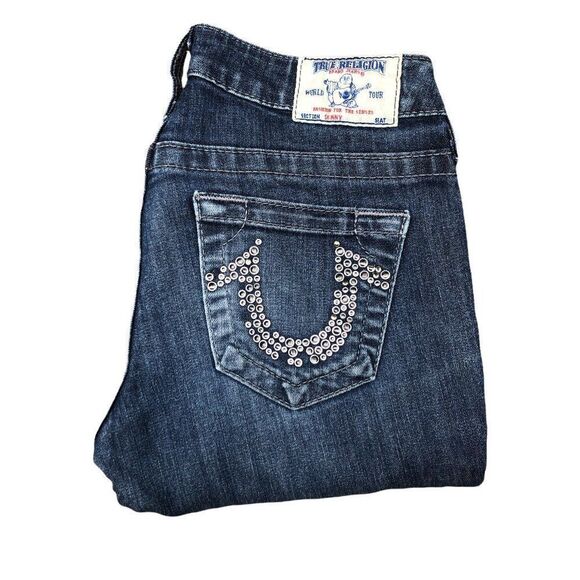 True Religion Jeans Size 26 SKINNY Blue - Picture 4 of 7